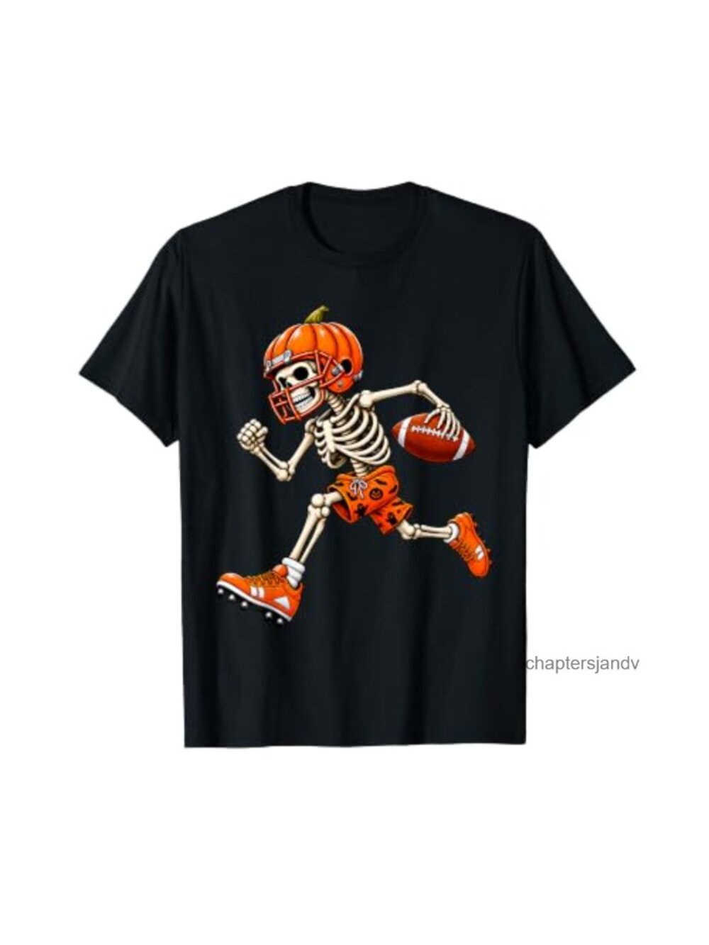 Funny Skeleton Football Halloween Costume T-Shirt Men Boys Teens